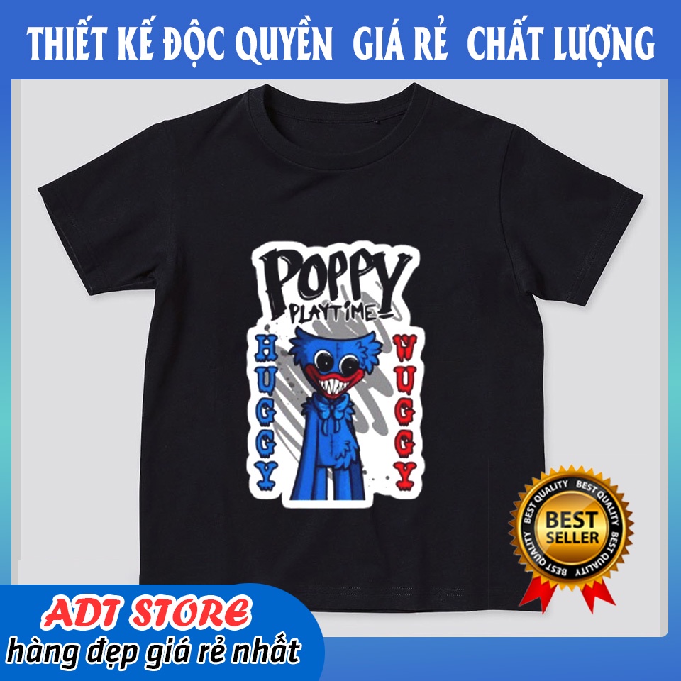 Áo thun trẻ em in hình game poppy playtime búp bê huggy wuggy độc đẹp cực chất