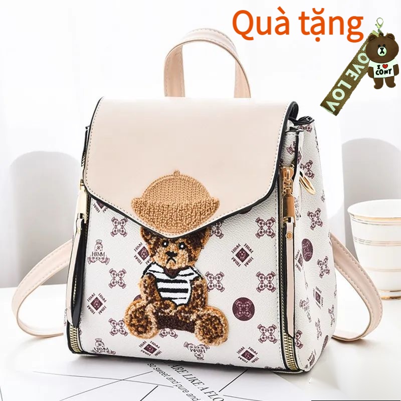 Balo thời trang chất lượng cao cho nữ Balo dễ thương họa tiết gấu