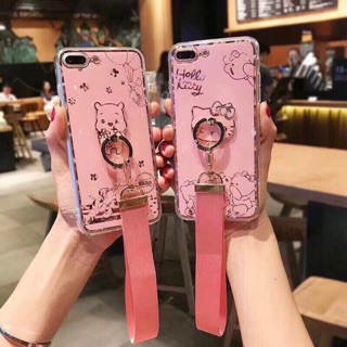Ốp Hello Kitty kèm iring và dây đeo