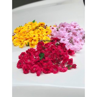 Bông hoa đào mai làm cây trang trí rẻ