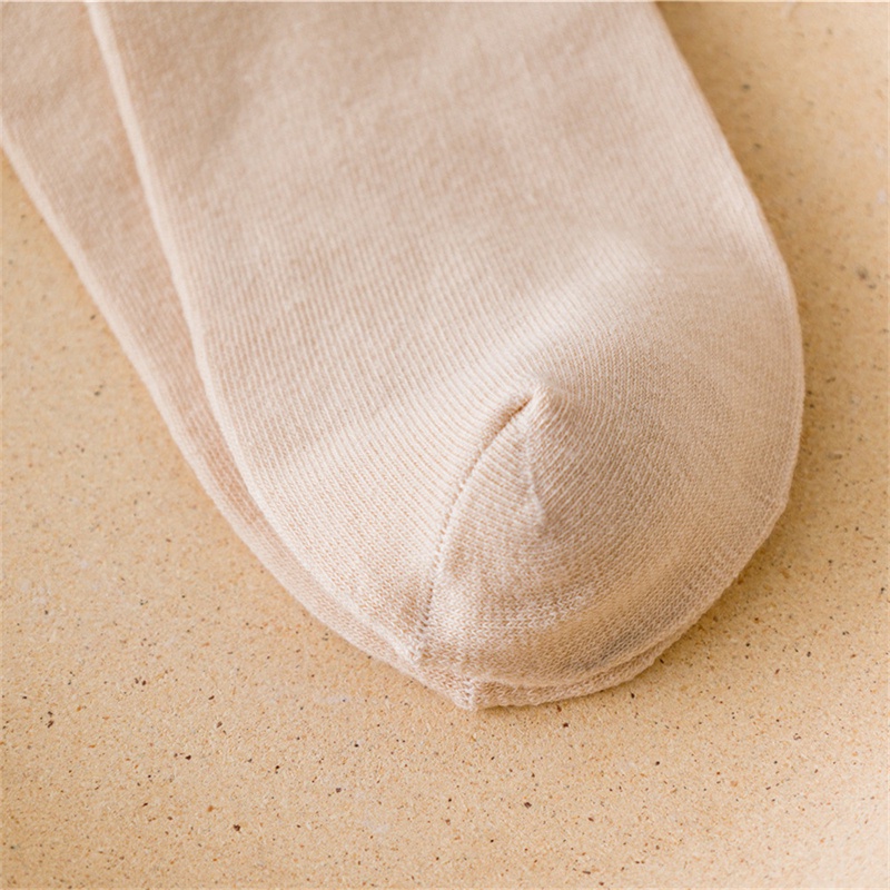 Vớ cổ trung chất liệu polyester mềm mại thoáng khí khử mùi thêu họa tiết gấu hoạt hình phong cách Hàn Quốc cổ điển cho nữ