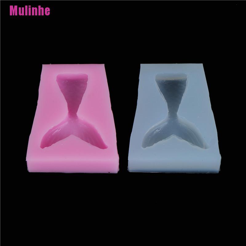 Khuôn silicone làm bánh kẹo xà phòng tạo hình đuôi nàng tiên cá độc đáo đa năng