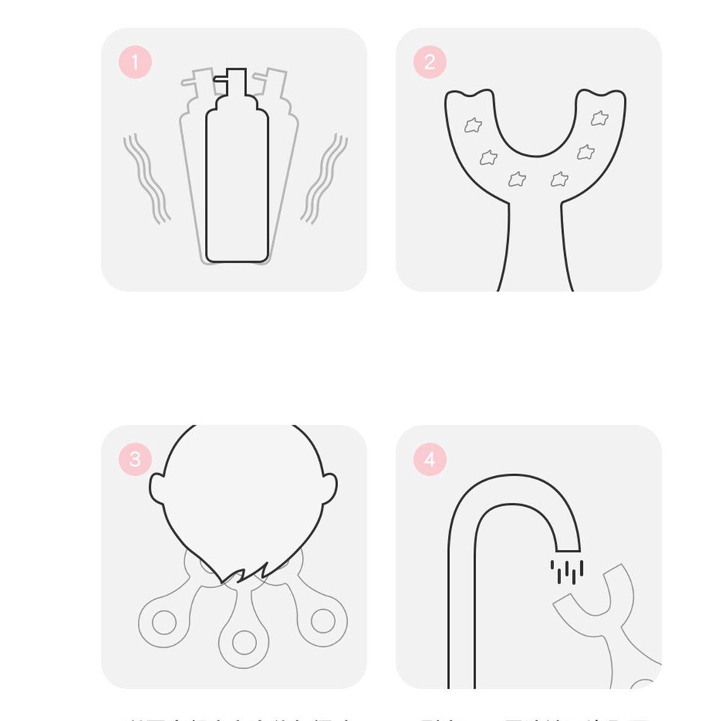 SUSANS Bàn Chải Đánh Răng Hình Chữ U Cao Cấp Dành Cho Bé