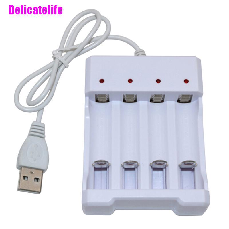 Bộ Sạc Pin Nhanh Với 4 Khe Cắm Usb