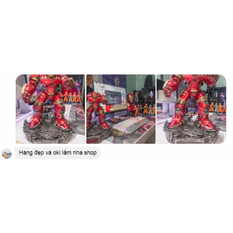 Tượng mô hình Hulkbuster bản 1.0 đúc đặc có kèm đế