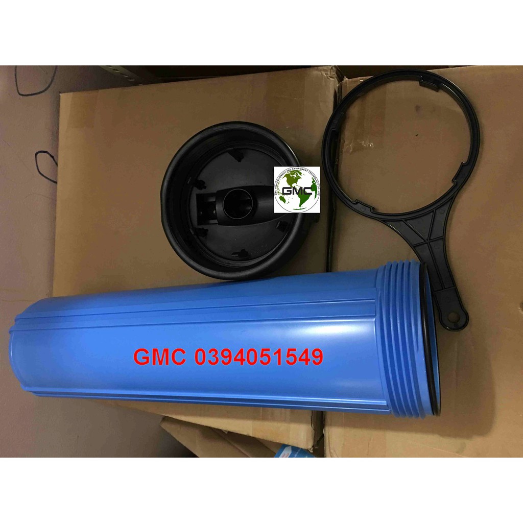 Cột lọc 20inch đơn xanh