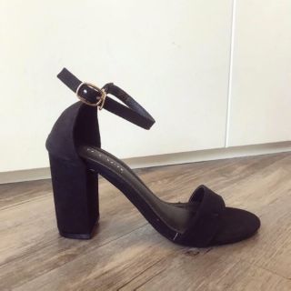 SANDAL CAO GÓT ĐEN 5 PHÂN