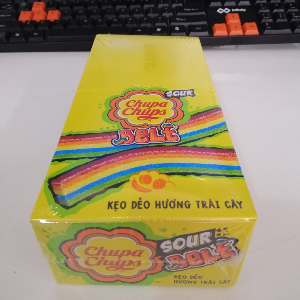 Kẹo Dẻo Chupa Chups Sour Belt Hương Trái Cây