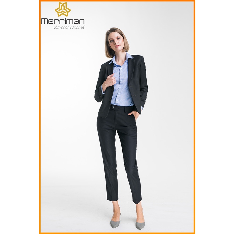 Áo vest nữ cao cấp Merriman mã THWV01 màu đen
