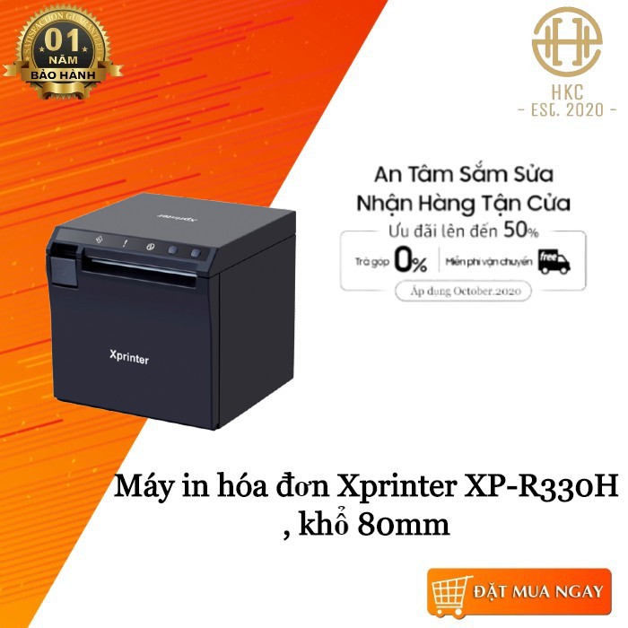 Máy in hóa đơn Xprinter XP-R330H , khổ 80mm