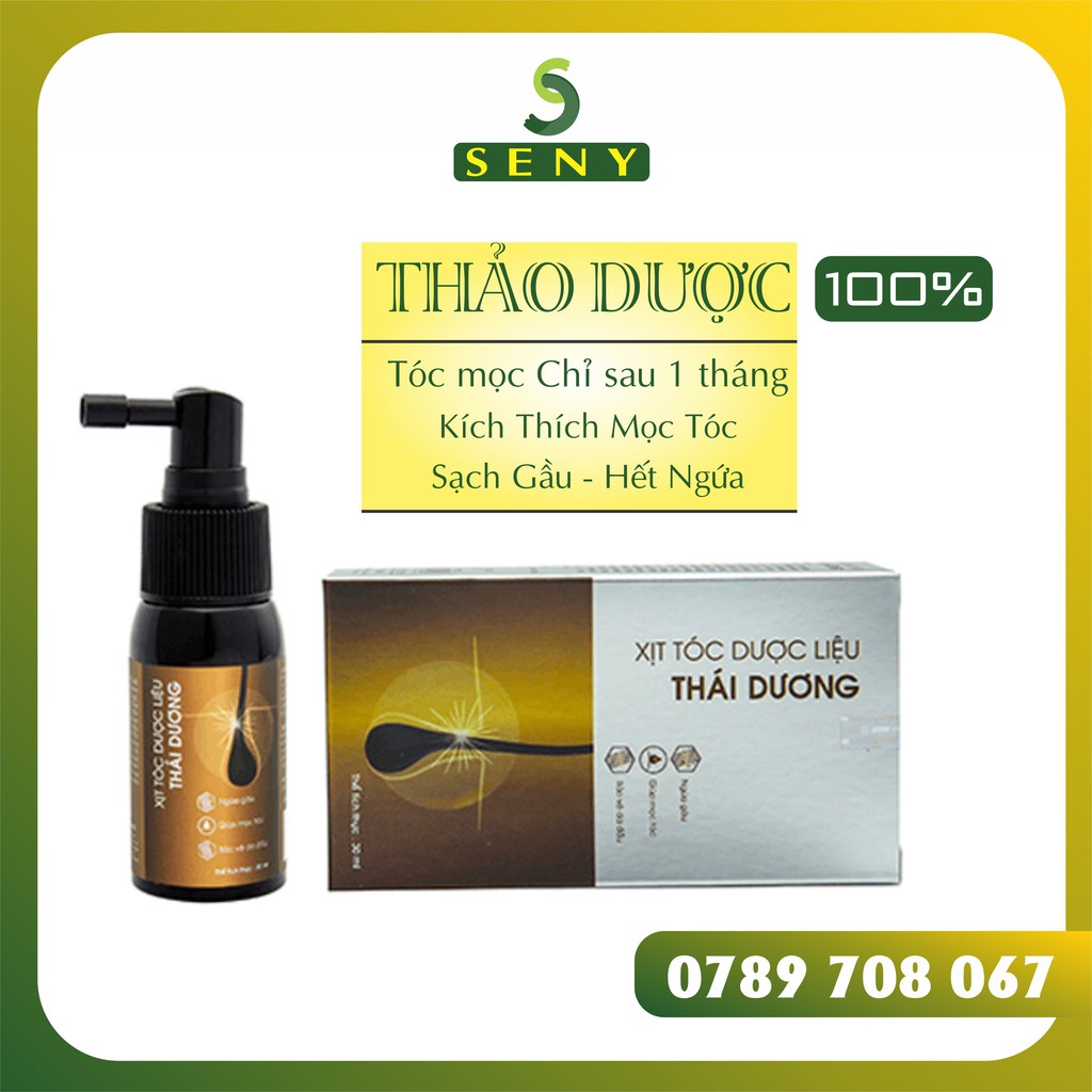 Xịt Tóc Dược Liệu THÁI DƯƠNG 30ml Dưỡng Tóc Giúp Tóc Khỏe Mạnh