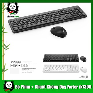 (Chính hãng Forter Bảo Hành 24 Tháng) Bộ Bàn Phím Và Chuột Không Dây Forter ik7300