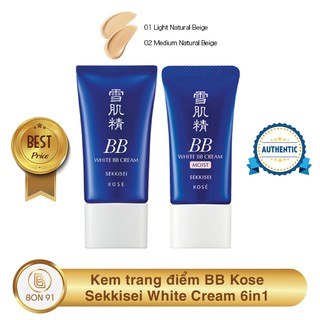 Kem trang điểm BB Kose Sekkisei White Cream 6 in 1 Nhật