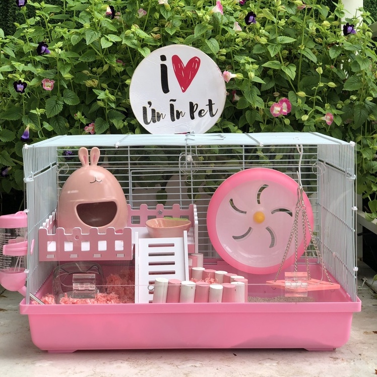Tầng lửng CHỮ NHẬT NHỎ cho chuồng hamster, sóc, bọ, nhím, thú nhỏ Gỗ Màu chống nước