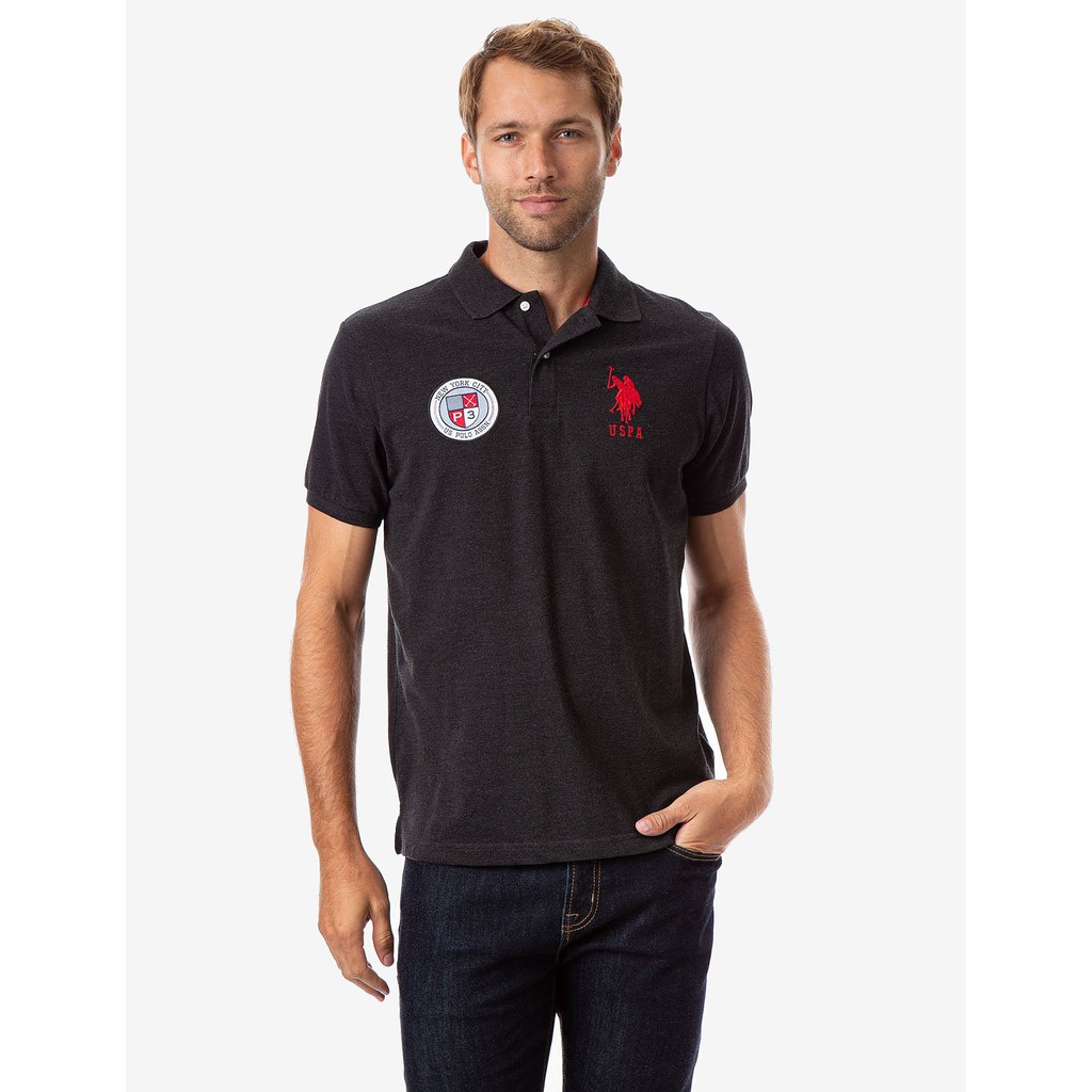 Áo thun US Polo Assn đen 114766-8800A