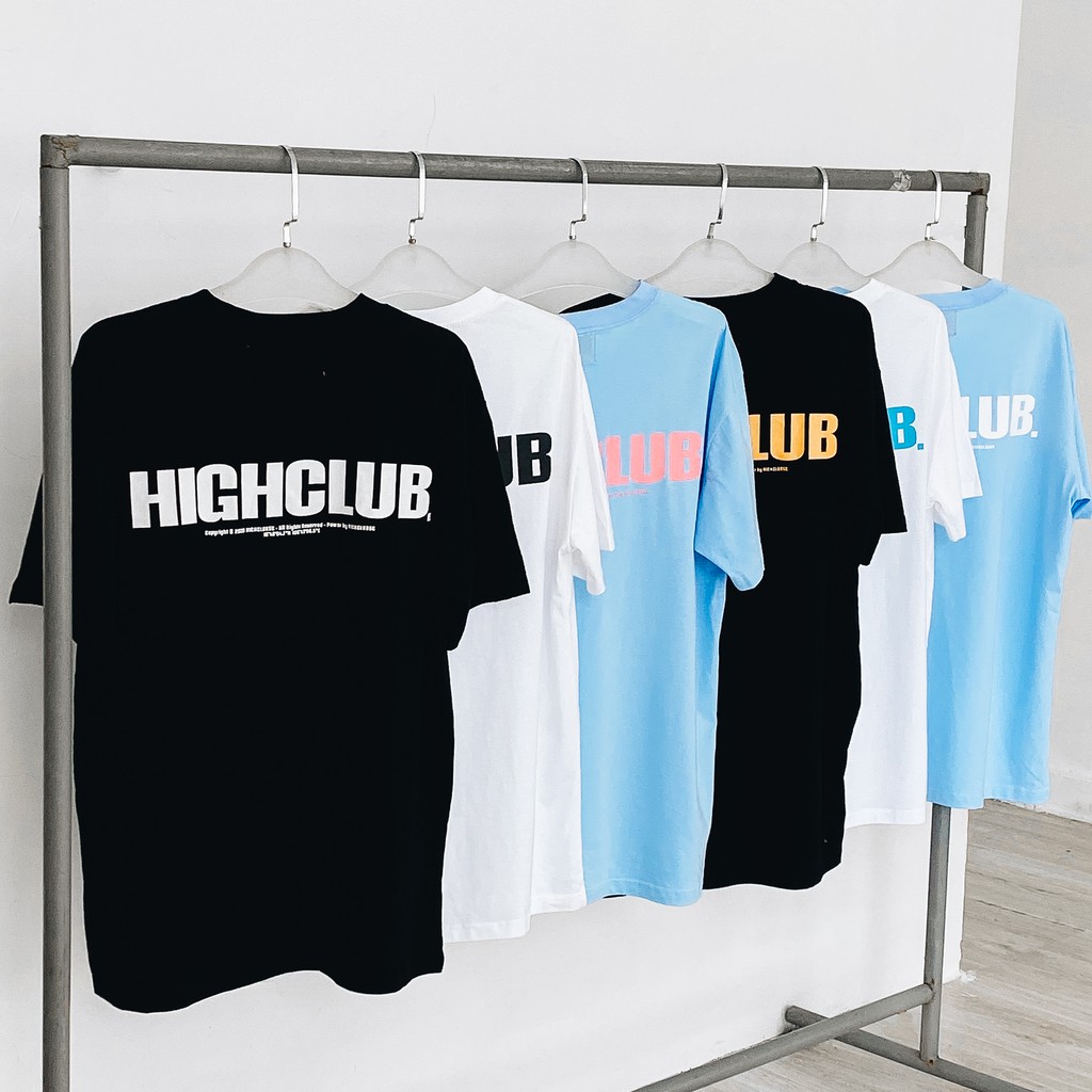 Áo thun Unisexx Highclub, chất vải thun cotton 100%. (V83)