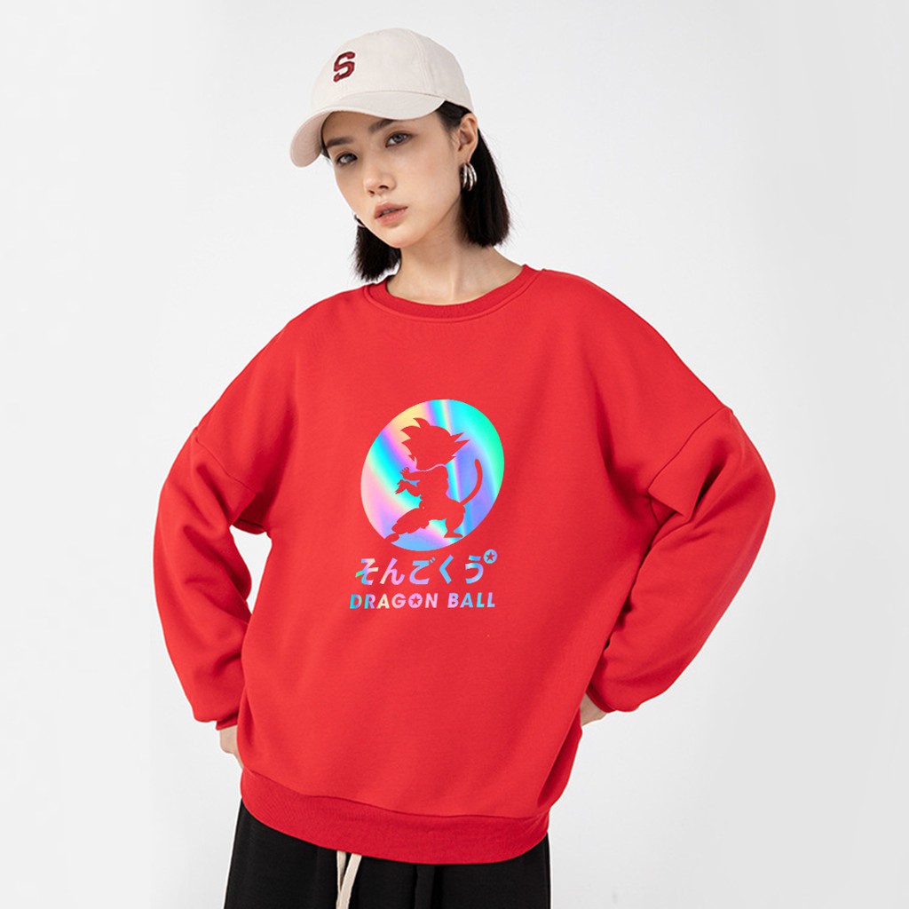 Áo Sweater Dragon Ball Phản Quang Unisex Freesize Dưới 75 Kg AS44