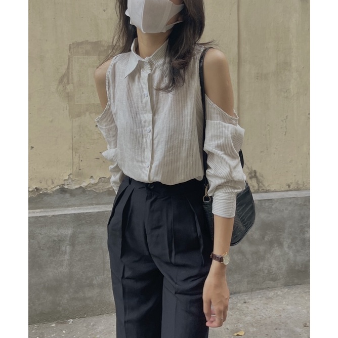 Sơ mi hở vai 568