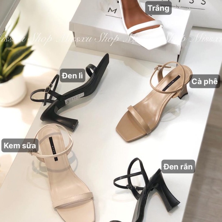 Giày sandal nữ quai ngang 7cm thời trang MYSS - SD95