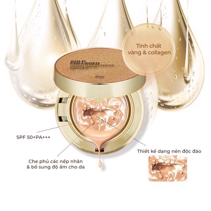 Phấn tươi Gold Collagen Ampoule Glow Foundation fmgt SPF50+ PA+++ | BigBuy360 - bigbuy360.vn