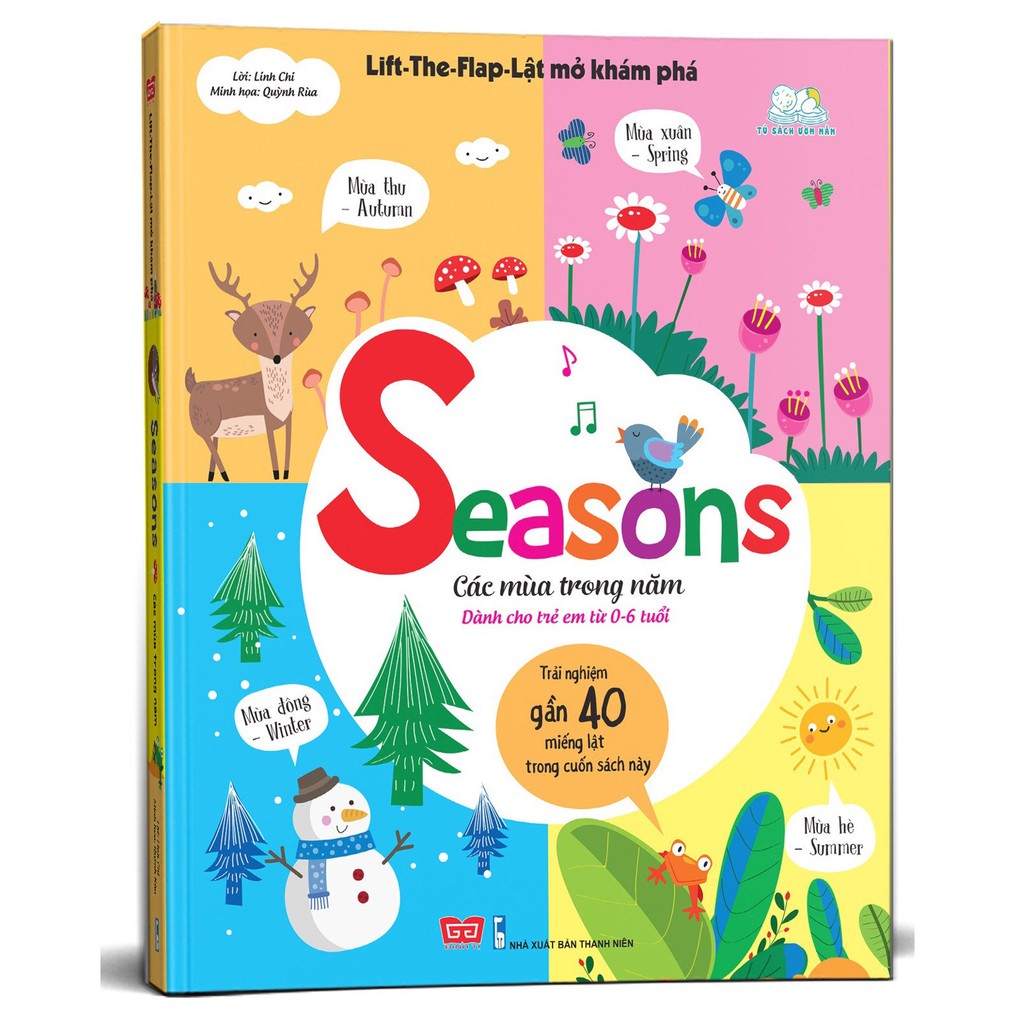 Sách Tương Tác - Lift-The-Flap-Lật mở khám phá - Seasons - Các mùa trong năm