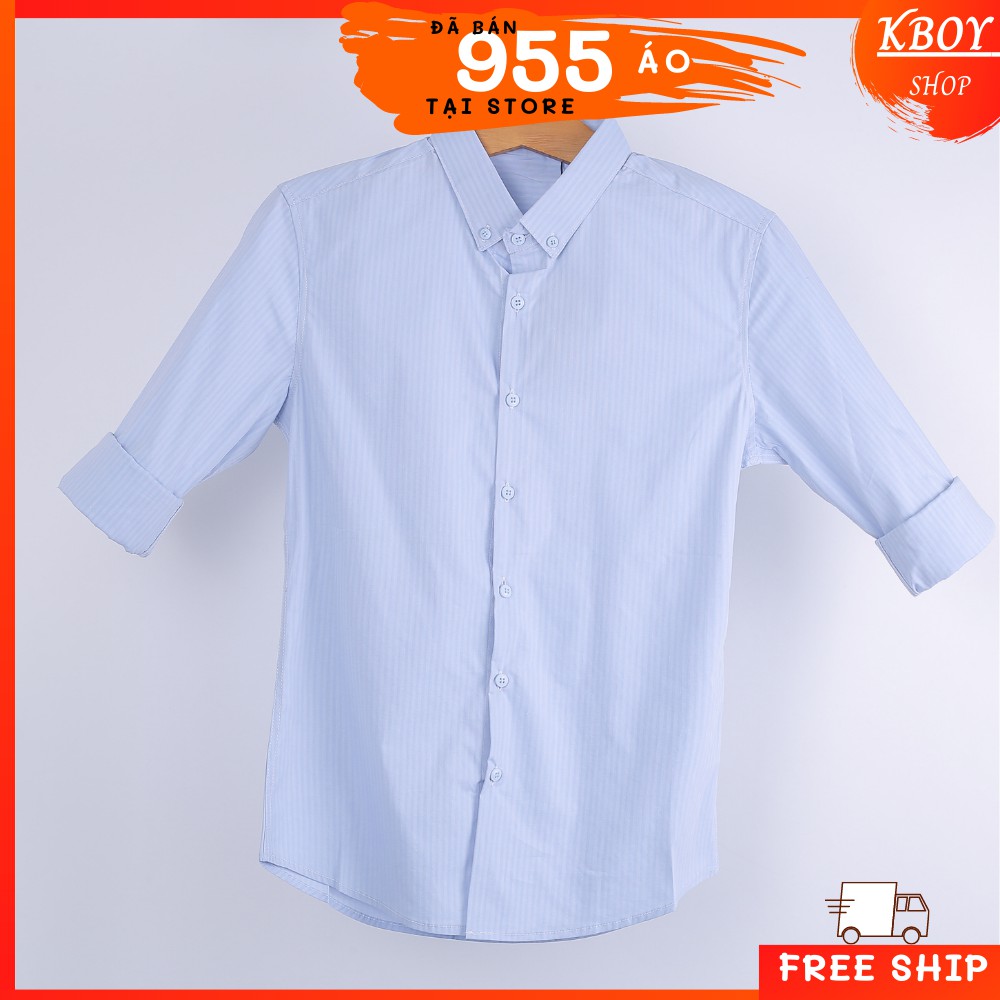 Áo sơ mi tay dài Cổ bẻ - sọc dọc nhuyễn - 3 màu - Hfang Quãng Châu - MỀM MỊ, dày dặn,Công sở,dạo phố,.... -6656 | BigBuy360 - bigbuy360.vn