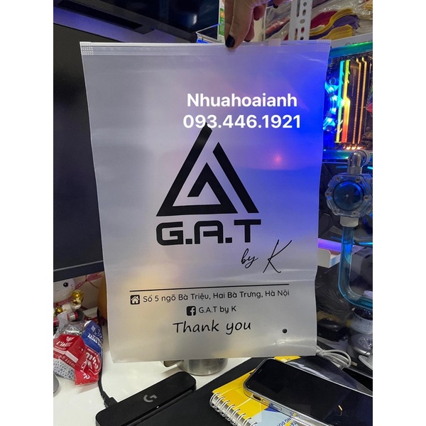 nhận in túi số lượng ít, in từ 1kg túi, thiết kế miễn phí, cam kết không bong tróc, zalo 0934461921