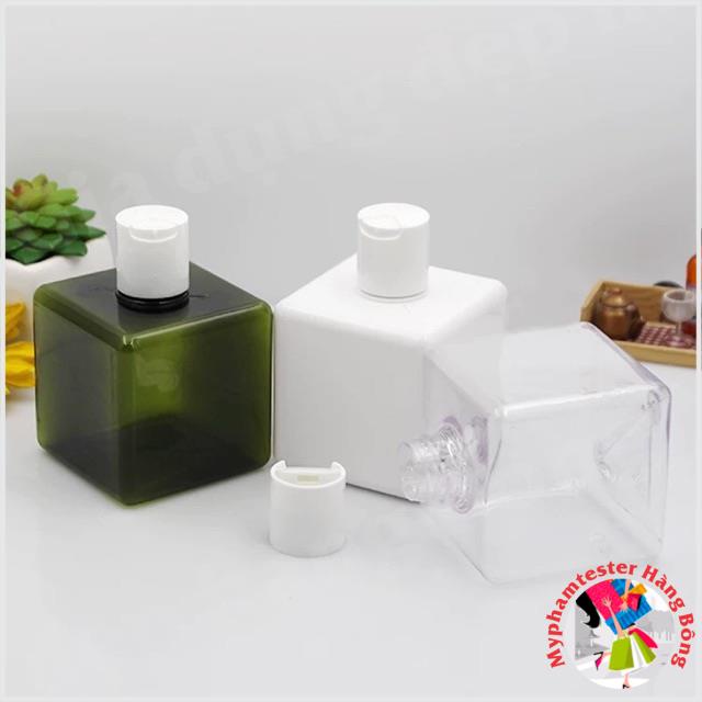 Chai chiết PETG 250ml dạng nắp bật