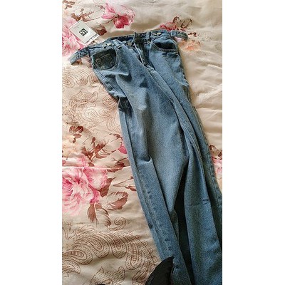 Quần Bò ống rộng retro quần jean nữ ulzzang | BigBuy360 - bigbuy360.vn