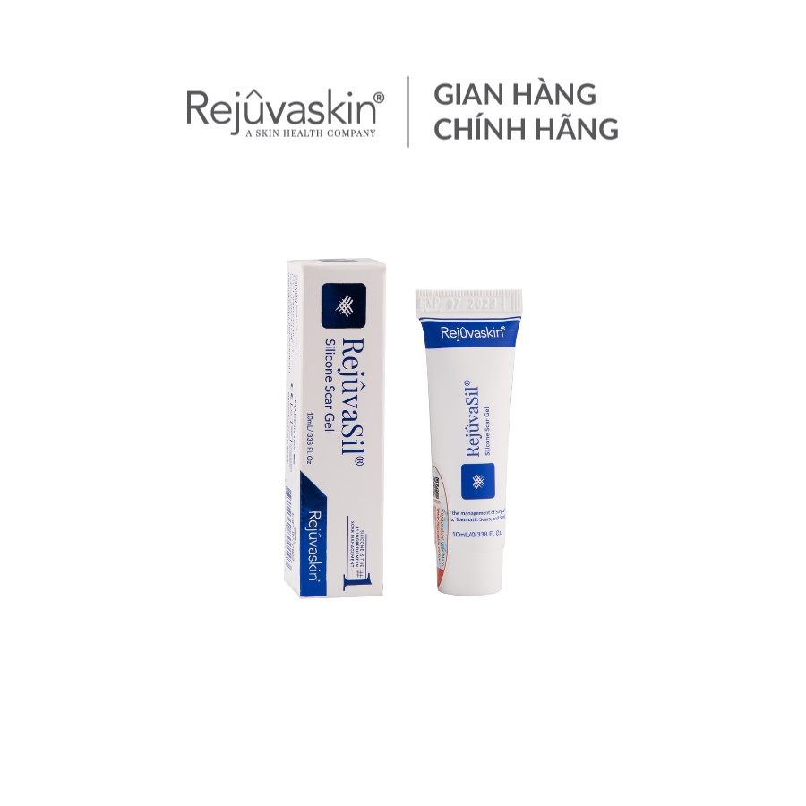 Gel ngăn ngừa sẹo và làm xẹp sẹo lồi, sẹo phì đại Rejuvaskin Rejuvasil 10ml, 15ml, 30ml