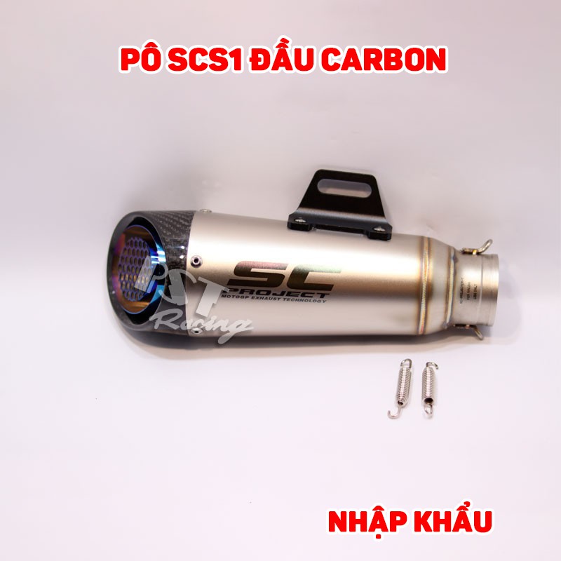 Pô SCS1 đầu carbon nhập khẩu