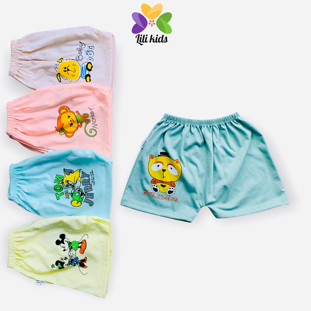 Quần Chục LILI.KIDS Cho Bé Quần Ngắn Cotton Cho Bé Trai Bé Gái In Mông QC02