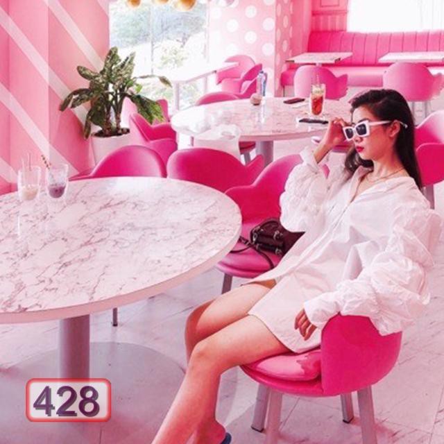 MẮT KÍNH THỜI TRANG NỮ FORM VUÔNG 428 2 MÀU TRẮNG HỒNG SIÊU SANG CHẢNH | BigBuy360 - bigbuy360.vn