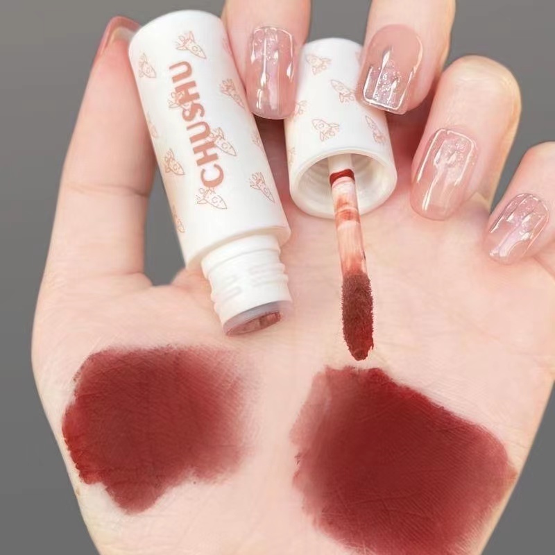 Abpopa CHUSHU® Son Môi Kiêm Má Hồng Dạng Kem Màu Lì Mịn Màng Chống Nước Lâu Trôi Không Phai Màu Ngọt Ngào Dành Cho