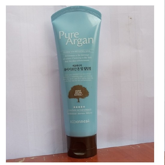 Gel tẩy da chết tinh dầu Argan Welcos Pure Tone Up Hàn Quốc 120gr