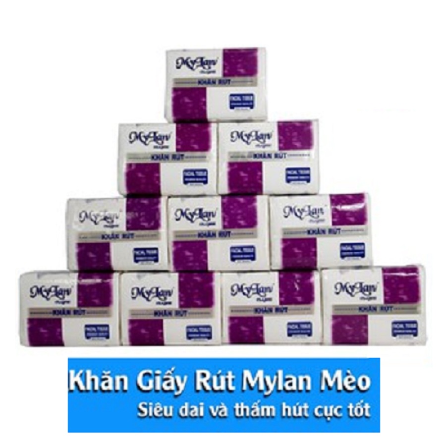 Combo 3 gói khăn giấy dạng rút đa năng mèo  My Lan