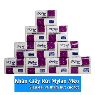 Lóc 3 gói Khăn giấy rút Mỹ Lan (tím)