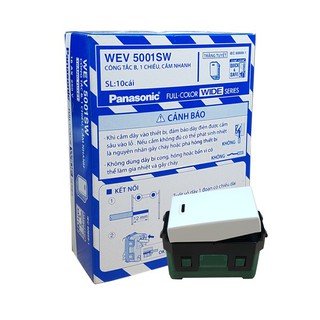 Panasonic - công tắc 1 chiều / wide series - wev5001sw - công tắc đèn