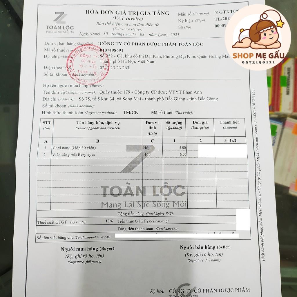 Viên uống bổ sung canxi cho cả gia đình Coxi Nano hộp 30 viên | BigBuy360 - bigbuy360.vn