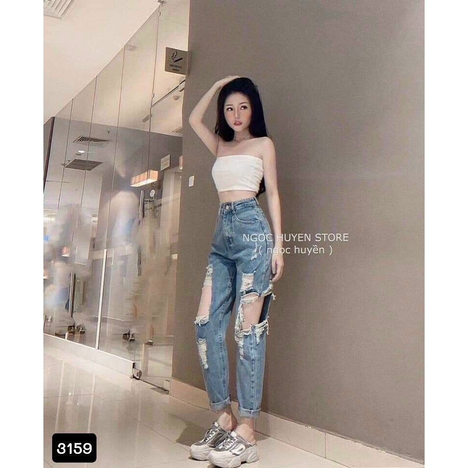 Quần baggy rách tả tơi siêu cool hot