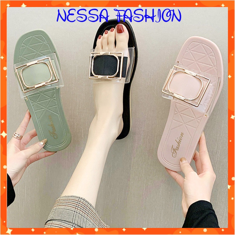 Dép Lê Nữ Giày Đế Bằng Đi Chơi, Văn phòng, Đi Biển,Trong Nhà, Chống Trơn Trượt Mẫu Mới Thời Trang Sandal Hottrend DEP11