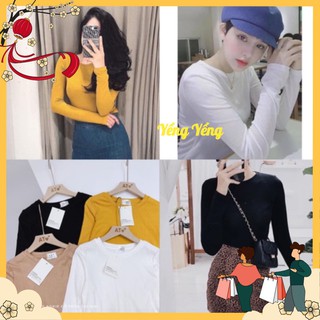 ÁO THUN NỮ DÀI TAY CỔ TRÒN COTTON BOZIP