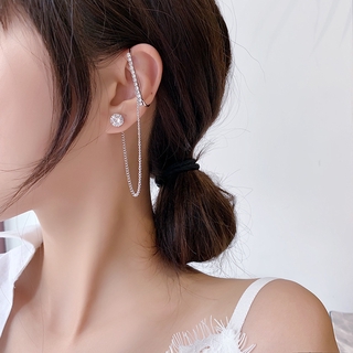 KOREAN STYLE Hoa Tai Kim Loại Bạc 925 Phong Cách Hàn Quốc