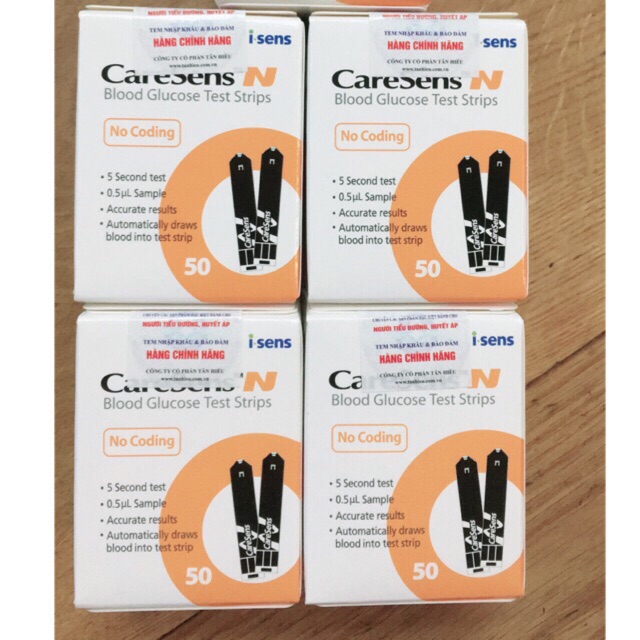 Que thử tiểu đường CareSens N 50 que