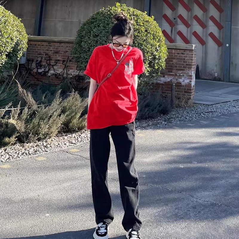 NRVP Áo Thun Tay Ngắn Cổ Tròn Thời Trang Mùa Hè Phong Cách Hàn Quốc Mới