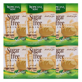 Combo 6 Hộp Cà Phê Ăn Kiêng Không Đường Tropicana Slim Latte