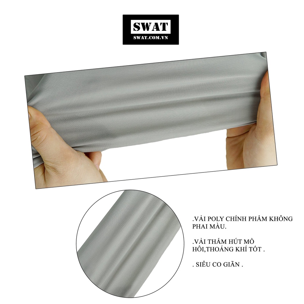 Khăn trùm đầu chống nắng SWAT 3 in 1 màu đen cao cấp tiện lợi