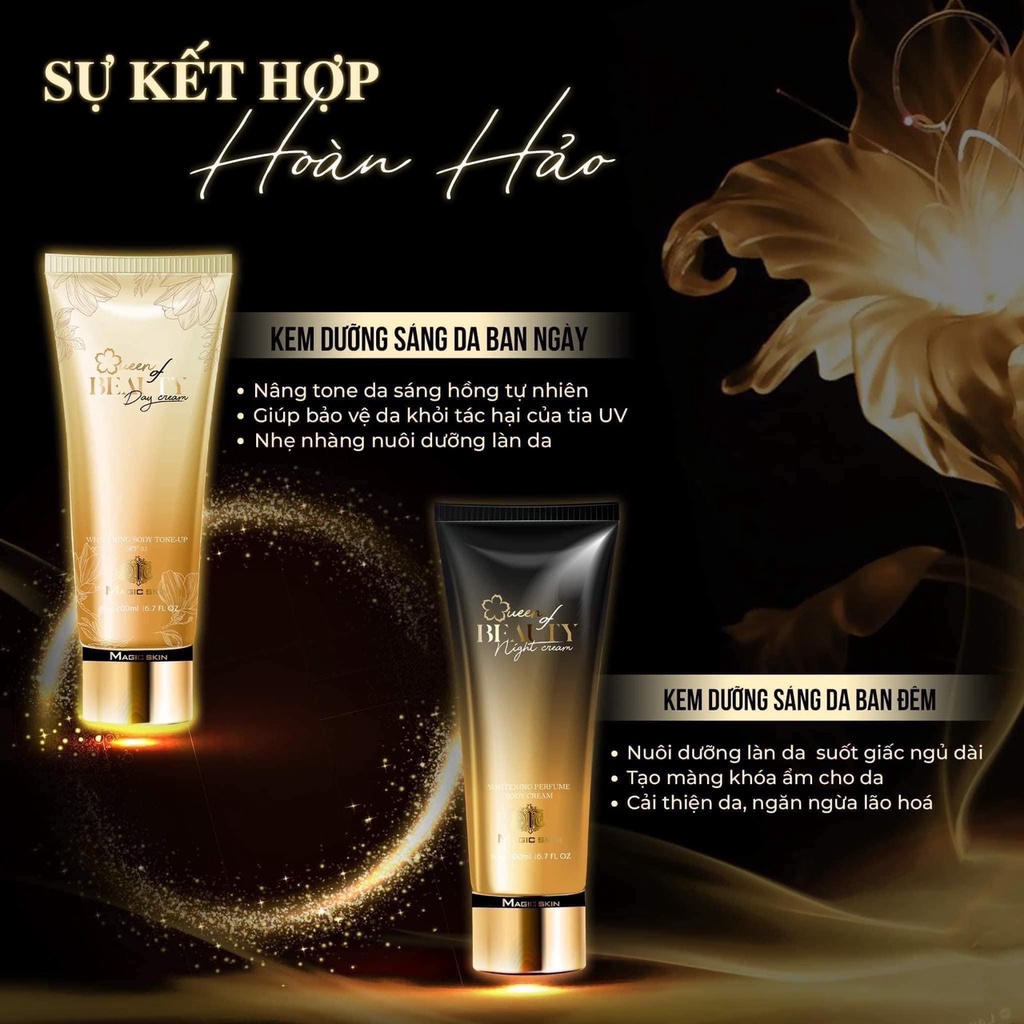 Bộ kem dưỡng body cao cấp ngày và đêm Magic Skin
