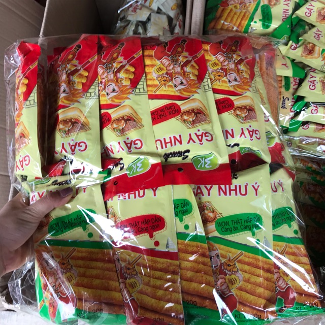 Bịch bim bim snack gậy như ý giòn giòn ( bịch 30 gói)