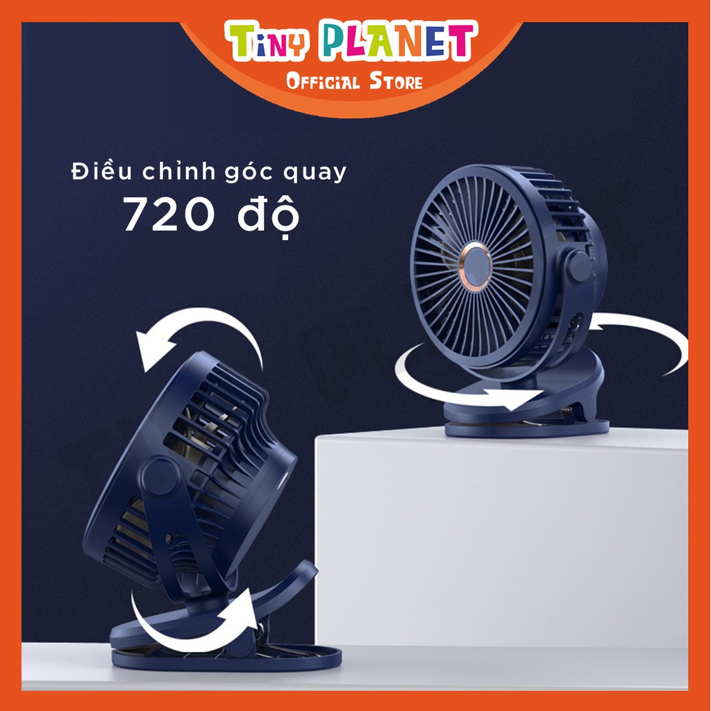 [MẪU 2021] Quạt mini JW-GF07 cỡ lớn pin 10000mah kẹp bàn, xe đẩy, sử dụng văn phòng, du lịch | BigBuy360 - bigbuy360.vn